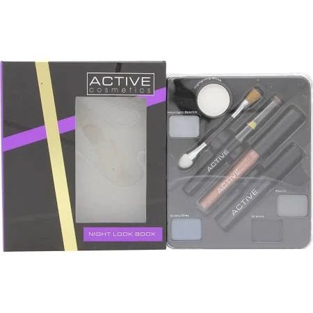 Active Glamour Night Look Cosmetic Palette - Ombretto + Eye Liner Nero + Lucidalabbra + Mascara Nero + Specchio 3 Active Glamour Night Look Cosmetic Palette - Ombretto + Eye Liner Nero + Lucidalabbra + Mascara Nero + Specchio