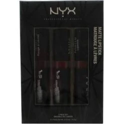 NYX Matte Confezione Regalo Rossetti 04 1 X 4.5 G Alabama + 1 X 4.5 G Perfect Red + 1 X 4.5 G Dark Era